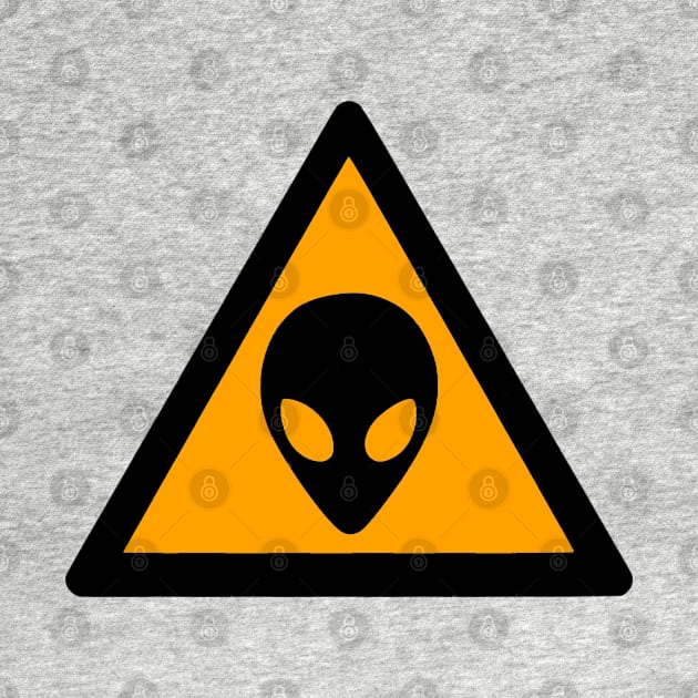 Alien Crossing by  The best hard hat stickers 